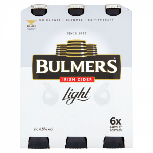 Bulmers Light 500ml 6 Pack ABV 4.5%