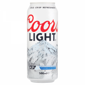 Coors Light 500ml Can ABV 4.3%