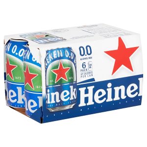 Heineken Zero 0.0% ABV (6 x 330ml Cans)