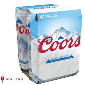COORS 4 PACK CAN 500ML