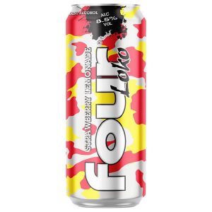 Four loko strawberry lemonade 440ml 8.5% vol.