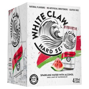 White claw watermelon 4 x 330ml cans 4.5% vol.