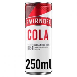 Smirnoff Cola 250ml can 5% vol.