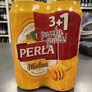 perla honey 4 pck cans 500ml