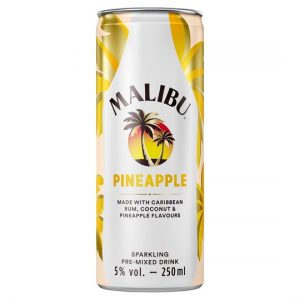 Malibu pineapple 250ml can 5% vol.