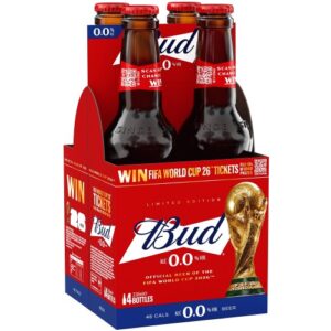Budweiser zero 4 pack